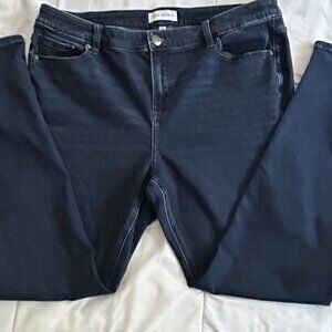 Lane Bryant Jeans Dark Wash Flex Magic Waistband Straight Fit High-Rise Jeans 18